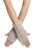 Cosy Plain Knitted Fingerless Gloves
