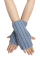 Cosy Plain Knitted Fingerless Gloves