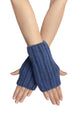 Cosy Plain Knitted Fingerless Gloves