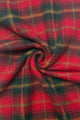 Multi Check Print 100% Wool Tassel Scarf