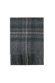 Multi Check Print 100% Wool Tassel Scarf
