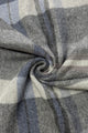 Multi Check Print 100% Wool Tassel Scarf