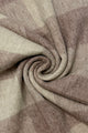 Multi Check Print 100% Wool Tassel Scarf