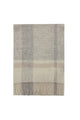 Multi Check Print 100% Wool Tassel Scarf
