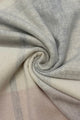 Multi Check Print 100% Wool Tassel Scarf