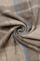Multi Check Print 100% Wool Tassel Scarf
