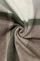Multi Check Print 100% Wool Tassel Scarf