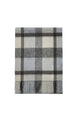 Multi Check Print 100% Wool Tassel Scarf