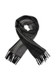Plain Double Stitch Edge Wool Tassel Scarf