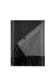 Plain Double Stitch Edge Wool Tassel Scarf