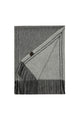 Plain Double Stitch Edge Wool Tassel Scarf