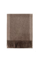 Plain Wool Tassel Scarf With Border