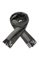 Plain Wool Tassel Scarf With Border