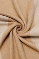 Plain Wool Tassel Scarf With Border