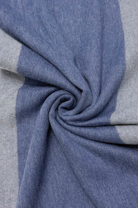 Plain Wool Tassel Scarf With Border