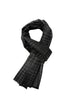 Grid Check Print Reversible Mens/Unisex Frayed Scarf