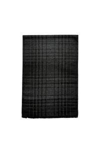 Grid Check Print Reversible Mens/Unisex Frayed Scarf