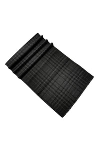 Grid Check Print Reversible Mens/Unisex Frayed Scarf