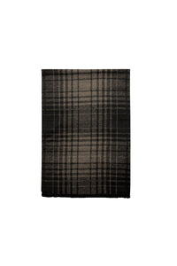Grid Check Print Reversible Mens/Unisex Frayed Scarf