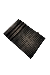 Grid Check Print Reversible Mens/Unisex Frayed Scarf