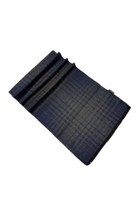 Grid Check Print Reversible Mens/Unisex Frayed Scarf