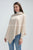 Plain Cuffed Diagonal Drape Wool Poncho