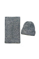 Metallic Eyelash Knit Hat & Scarf Set