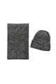 Metallic Eyelash Knit Hat & Scarf Set