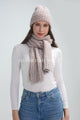 Metallic Eyelash Knit Hat & Scarf Set