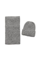 Metallic Eyelash Knit Hat & Scarf Set
