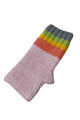 Rainbow Stripe Wool Hat, Scarf & Fingerless Glove Set