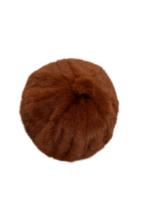 Faux Fur Plain Beret