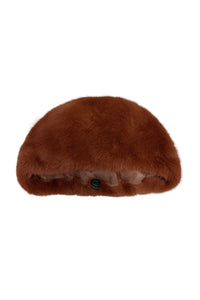 Faux Fur Plain Beret