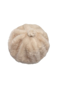 Faux Fur Plain Beret