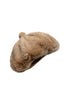 Faux Fur Plain Beret