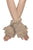 Faux Suede & Shearling Fingerless Gloves