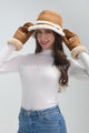 Faux Suede & Shearling Bucket Hat