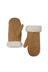 Faux Suede & Shearling Mittens