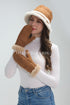 Faux Suede & Shearling Mittens