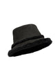 Faux Suede & Shearling Bucket Hat