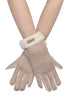 Faux Suede & Shearling Cosy Gloves