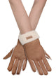 Faux Suede & Shearling Cosy Gloves