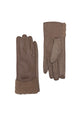 Faux Leather & Shearling Trim Gloves