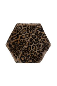Luxe Faux Fur Leopard Print Twist Snood