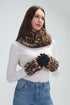 Luxe Faux Fur Leopard Print Twist Snood