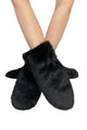 Cosy Faux Fur Elasticated Mittens