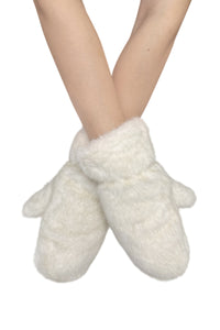 Cosy Faux Fur Elasticated Mittens
