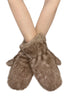 Cosy Faux Fur Elasticated Mittens