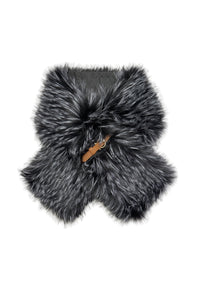 Faux Fur Buckle Pull Through Scarf