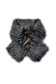 Faux Fur Buckle Pull Through Scarf